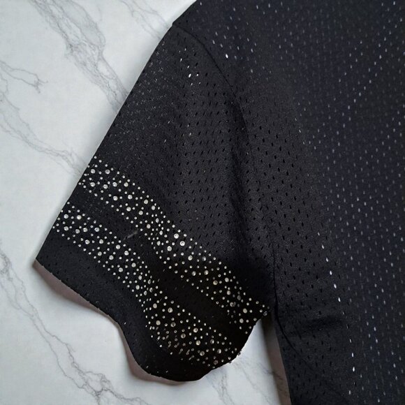 Like an Angel Size 1X, Short Sleeves Black 23 Rhinestone Jersey NWT - Picture 11 of 14
